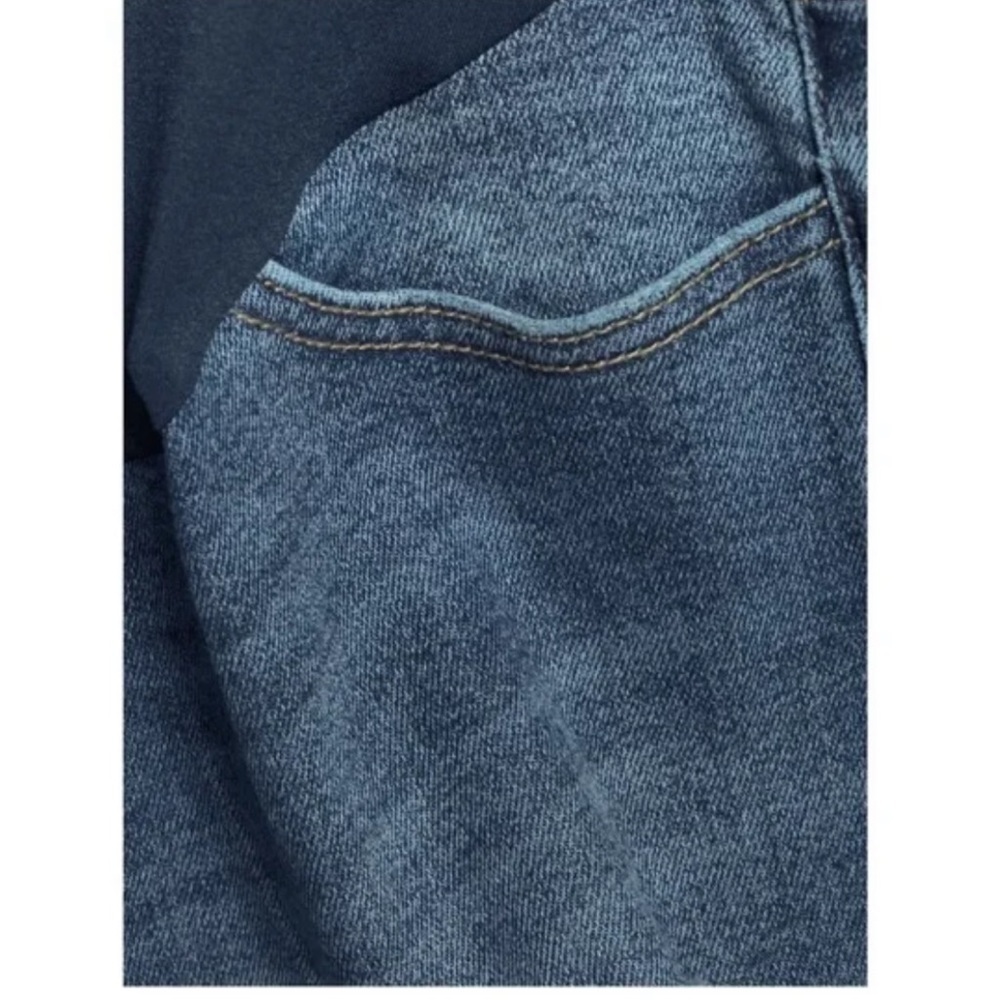 Women's Maternity Boyfriend Jeans with Full Panel - Picture 6 of 6